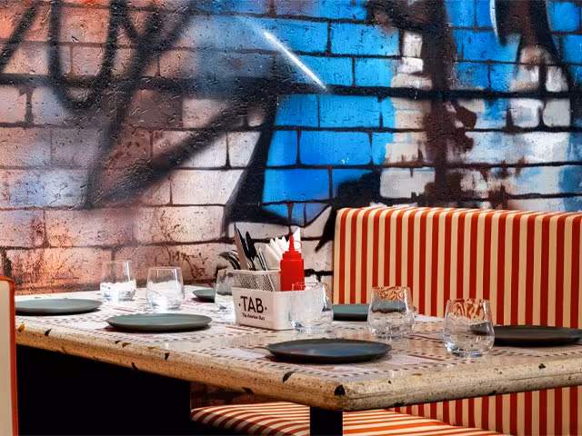 The buzzing dining room at TAB